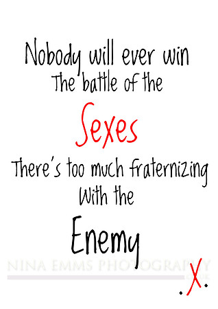 Battle of the sexes (portrait)