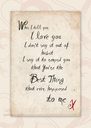 I Love you (portrait)