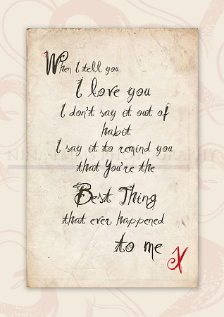 I Love you.
