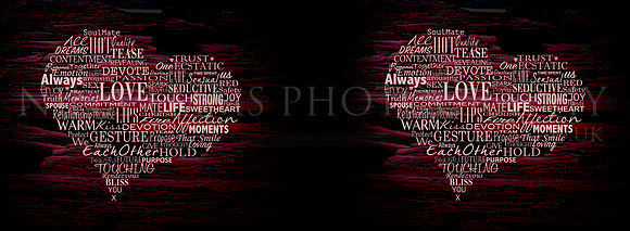 Words of love (to fit on a mug)